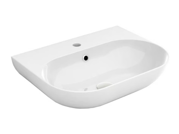 MILADY - Wall-mounted oval ceramic washbasin by Olympia Ceramica - view 2